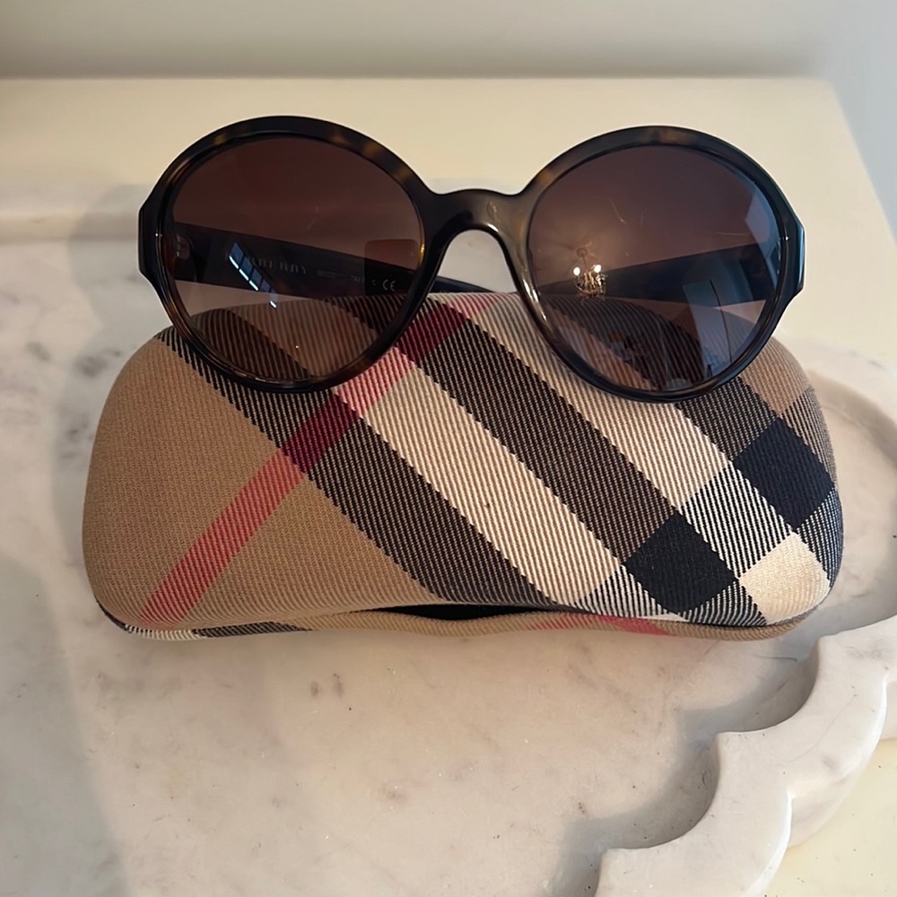Burberry Tortoiseshell Sunglasses and Case